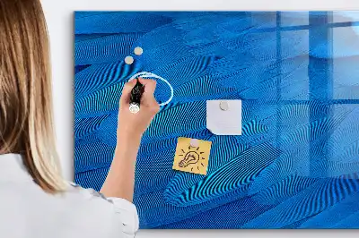 Plume d'oiseau décorative avec tableau magnétique et feutre