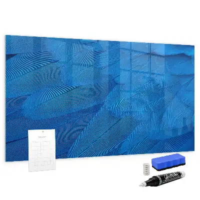 Plume d'oiseau décorative avec tableau magnétique et feutre