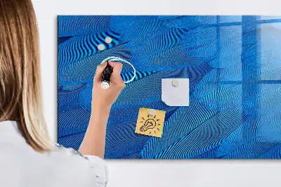 Plume d'oiseau décorative avec tableau magnétique et feutre