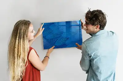 Plume d'oiseau décorative avec tableau magnétique et feutre