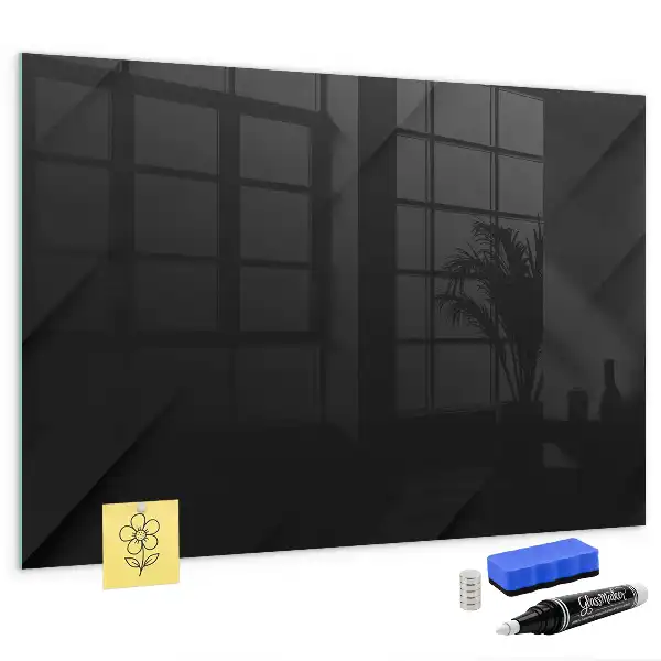 Tableau magnétique avec feutre motif de mur sombre