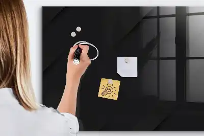 Tableau magnétique avec feutre motif de mur sombre
