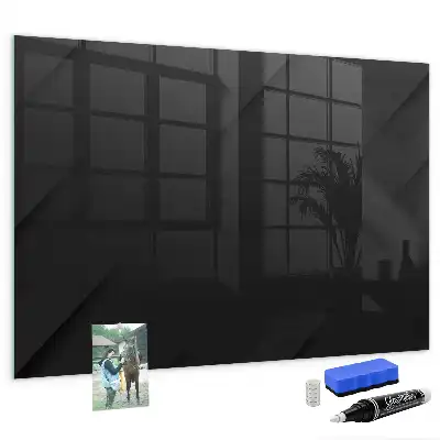 Tableau magnétique avec feutre motif de mur sombre