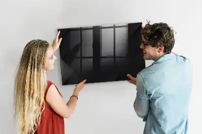 Tableau magnétique avec feutre motif de mur sombre