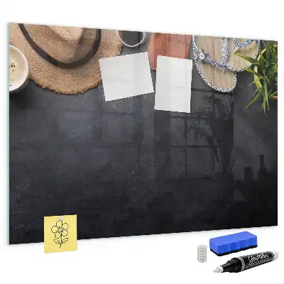 Tableau magnétique avec feutre modèle Vacances