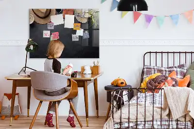Tableau magnétique avec feutre modèle Vacances