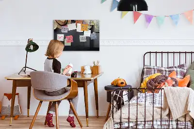 Tableau magnétique avec feutre modèle Vacances