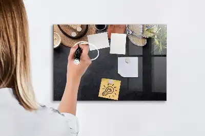 Tableau magnétique avec feutre modèle Vacances