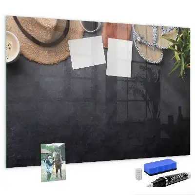 Tableau magnétique avec feutre modèle Vacances