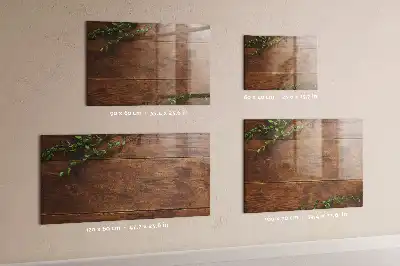Tableau magnétique effaçable à sec en bois rustique