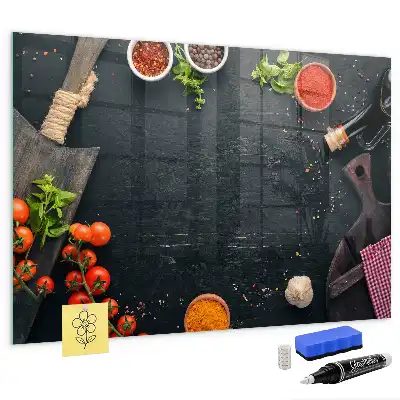 Tableau magnétique effaçable à sec accessoire de cuisine