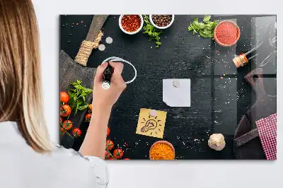 Tableau magnétique effaçable à sec accessoire de cuisine