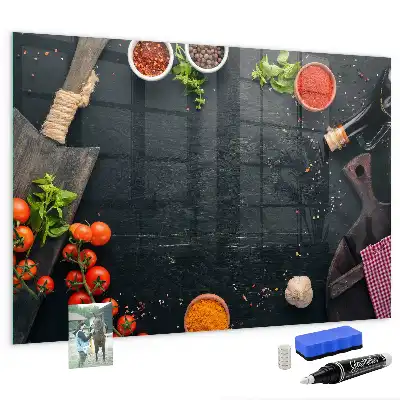 Tableau magnétique effaçable à sec accessoire de cuisine