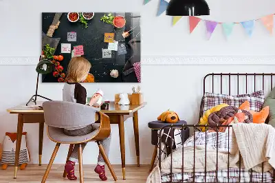 Tableau magnétique effaçable à sec accessoire de cuisine