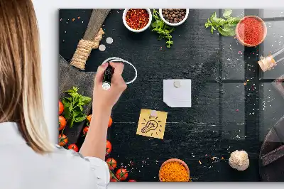 Tableau magnétique effaçable à sec accessoire de cuisine