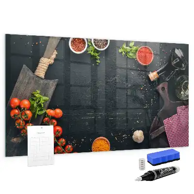 Tableau magnétique effaçable à sec accessoire de cuisine