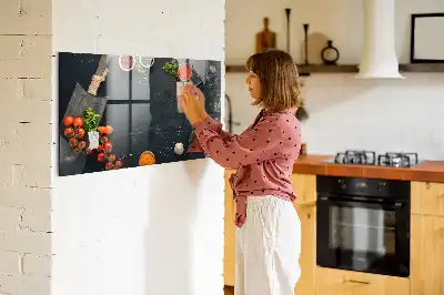 Tableau magnétique effaçable à sec accessoire de cuisine