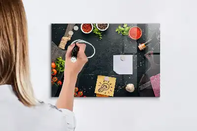Tableau magnétique effaçable à sec accessoire de cuisine