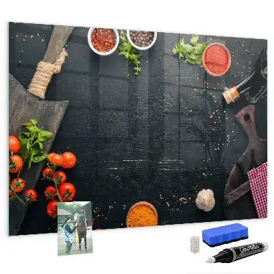 Tableau magnétique effaçable à sec accessoire de cuisine