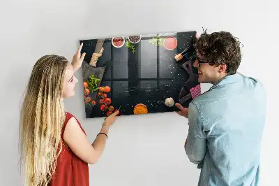 Tableau magnétique effaçable à sec accessoire de cuisine