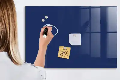 Tableau magnétique avec feutre de couleur bleue