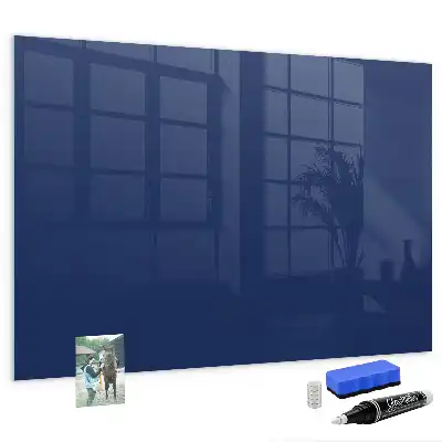 Tableau magnétique avec feutre de couleur bleue