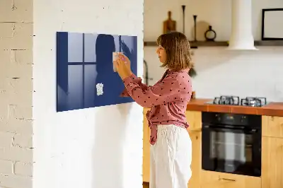 Tableau magnétique avec feutre de couleur bleue
