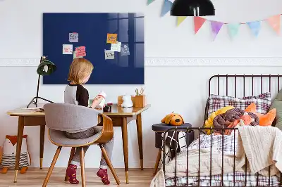 Tableau magnétique avec feutre de couleur bleue