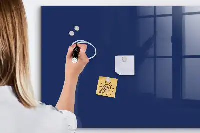 Tableau magnétique avec feutre de couleur bleue