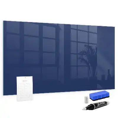 Tableau magnétique avec feutre de couleur bleue
