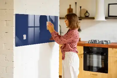 Tableau magnétique avec feutre de couleur bleue