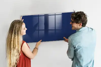 Tableau magnétique avec feutre de couleur bleue