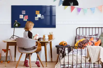 Tableau magnétique avec feutre de couleur bleue