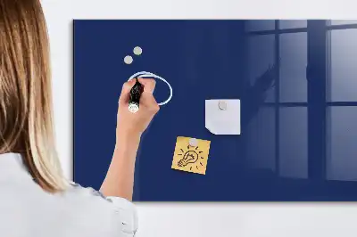 Tableau magnétique avec feutre de couleur bleue