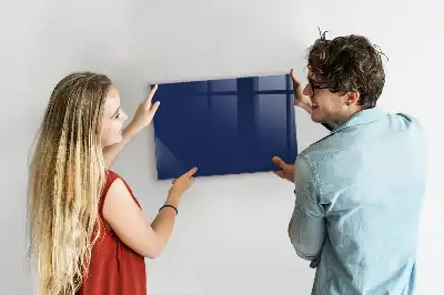 Tableau magnétique avec feutre de couleur bleue