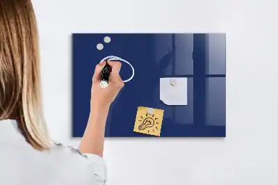 Tableau magnétique avec feutre de couleur bleue