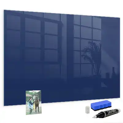 Tableau magnétique avec feutre de couleur bleue
