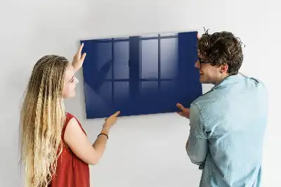 Tableau magnétique avec feutre de couleur bleue