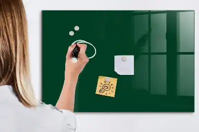 Tableau magnétique effaçable à sec de couleur vert bouteille