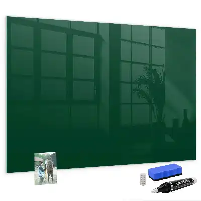 Tableau magnétique effaçable à sec de couleur vert bouteille