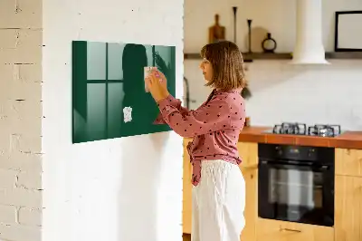 Tableau magnétique effaçable à sec de couleur vert bouteille