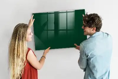 Tableau magnétique effaçable à sec de couleur vert bouteille