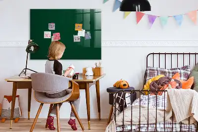 Tableau magnétique effaçable à sec de couleur vert bouteille