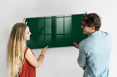 Tableau magnétique effaçable à sec de couleur vert bouteille