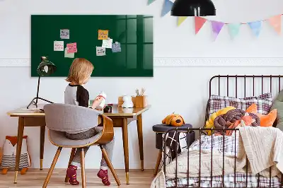 Tableau magnétique effaçable à sec de couleur vert bouteille
