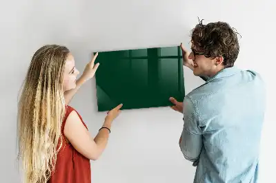 Tableau magnétique effaçable à sec de couleur vert bouteille
