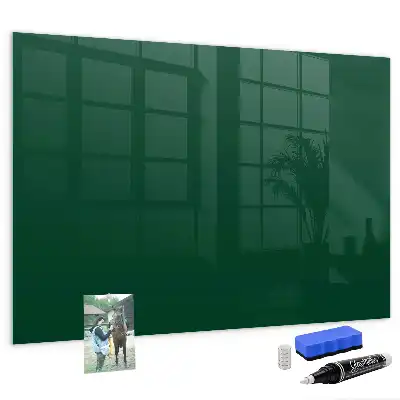 Tableau magnétique effaçable à sec de couleur vert bouteille