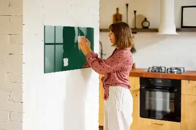 Tableau magnétique effaçable à sec de couleur vert bouteille