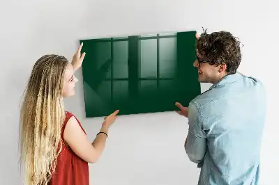 Tableau magnétique effaçable à sec de couleur vert bouteille