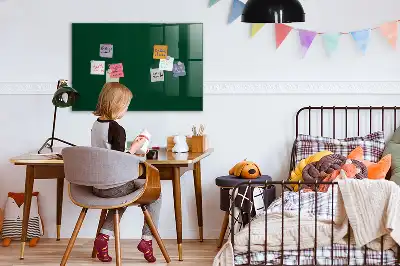 Tableau magnétique effaçable à sec de couleur vert bouteille